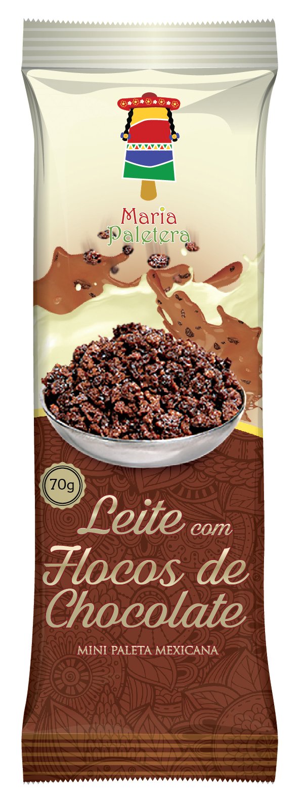 Leite com Flocos de Chocolate